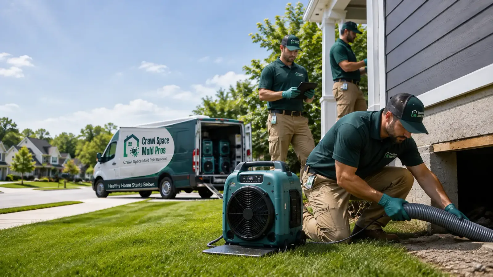 Crawl Space Mold Removal in Harwood, ND